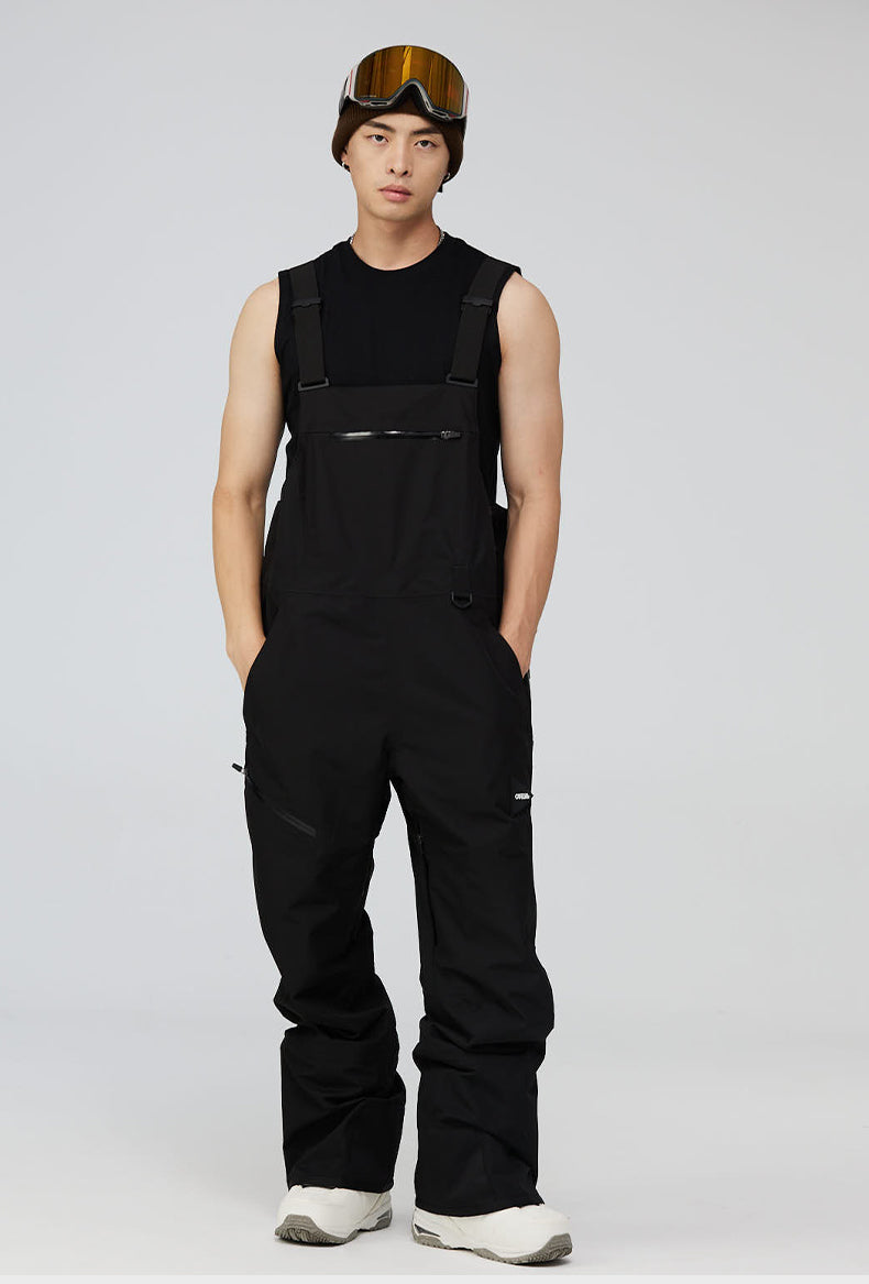 柔らかい Men's Pants Bib Snow スノーボード