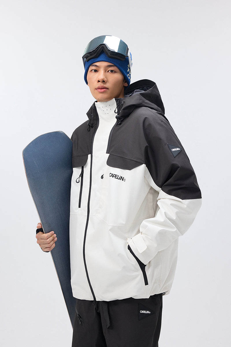 CAPELIN スノーボードウェア ホワイト/ブラック Blizzard Unisex Snowboard Jacket