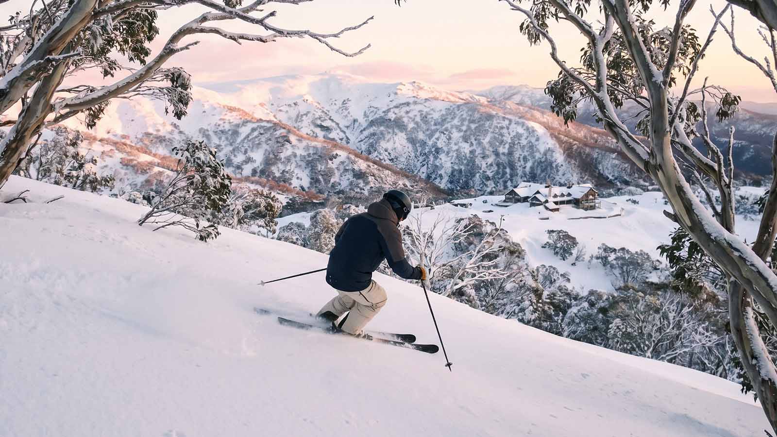 skiers enjoying australias alpine winter lifestyle