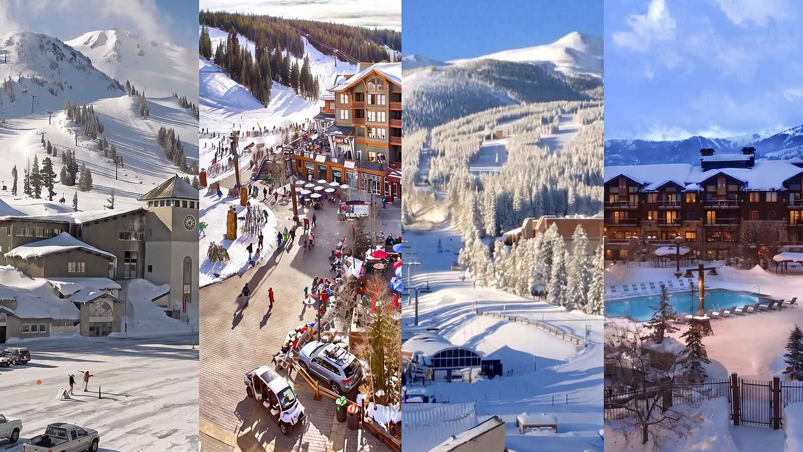 american ski resorts across three mountain ranges