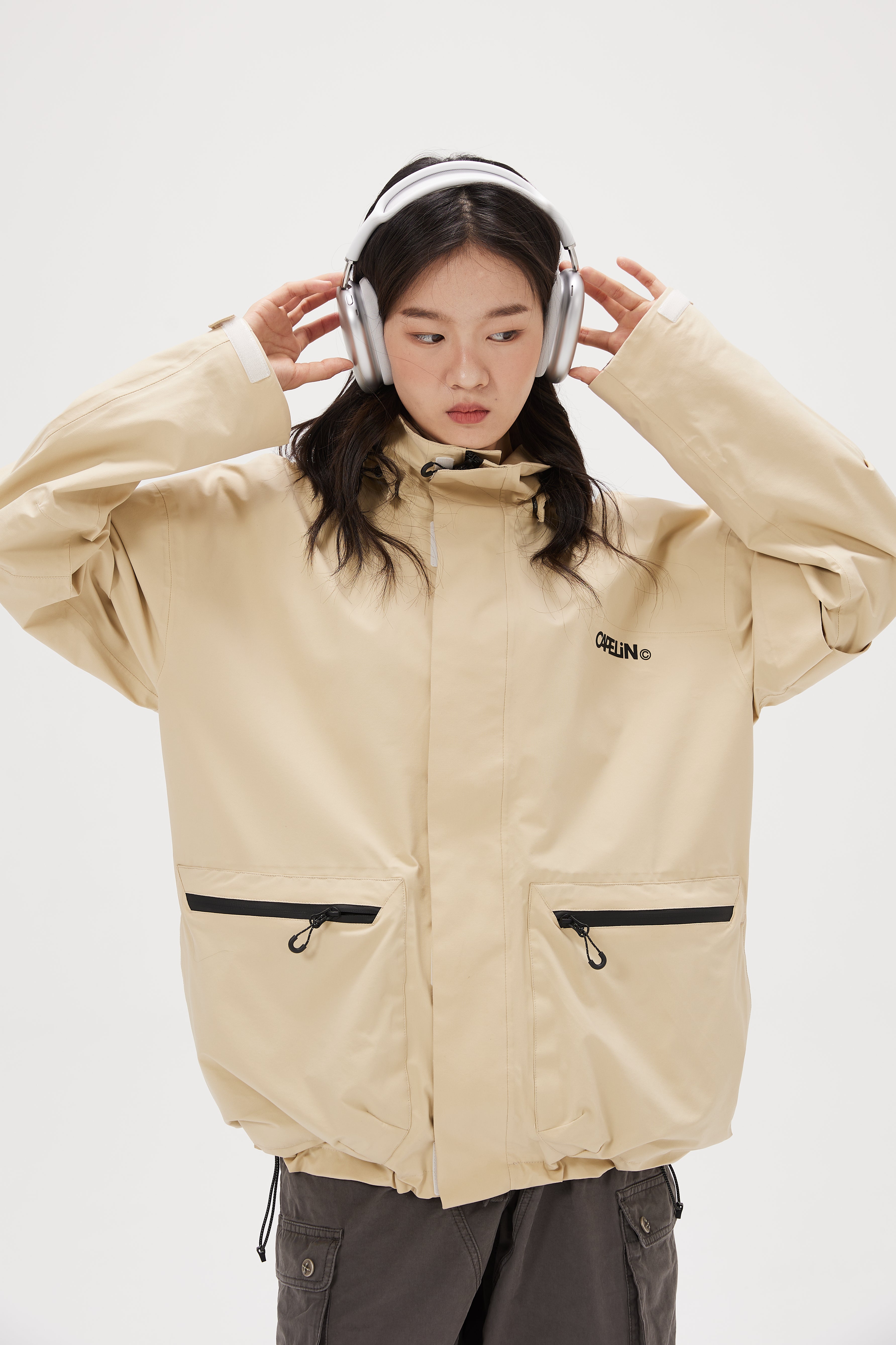 【CPGN STUDIO】Solid SHELL Windbreaker Unisex Cloud 2L Windbreaker Jacket | CAPELIN CREW