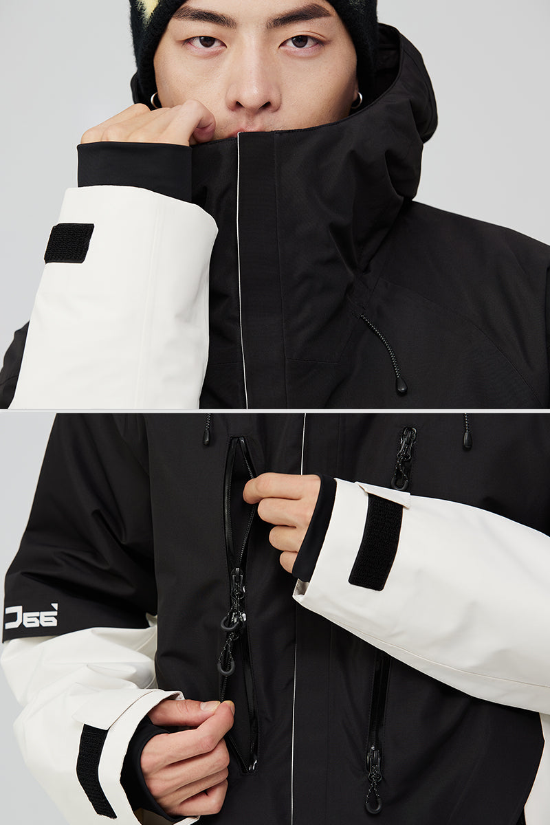 Black snowboarding jacket best sale