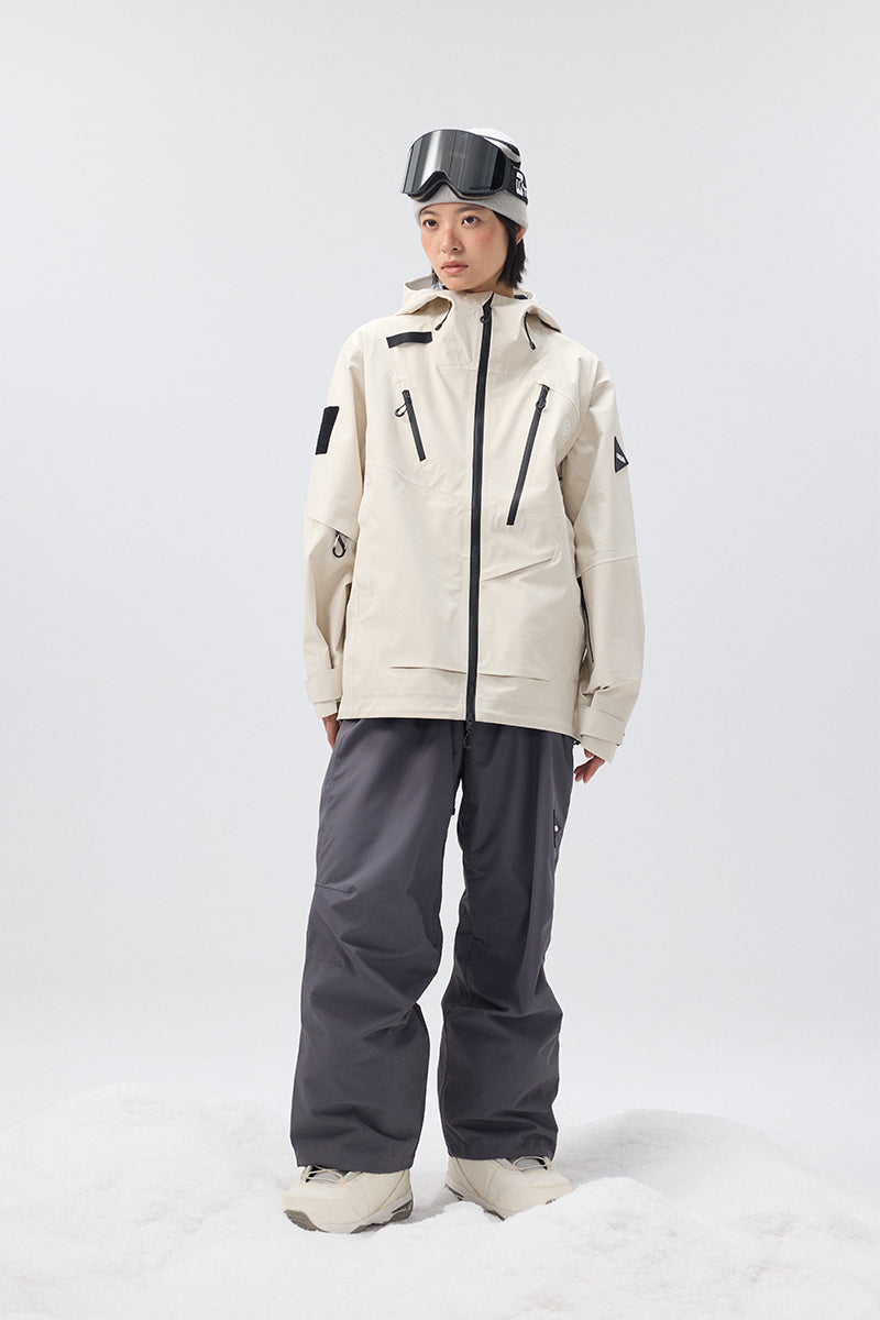 CAPELIN スノーボードオーバーオール ホワイト CAPELIN スノーボードオーバーオール ホワイト CAPELIN スノーボード