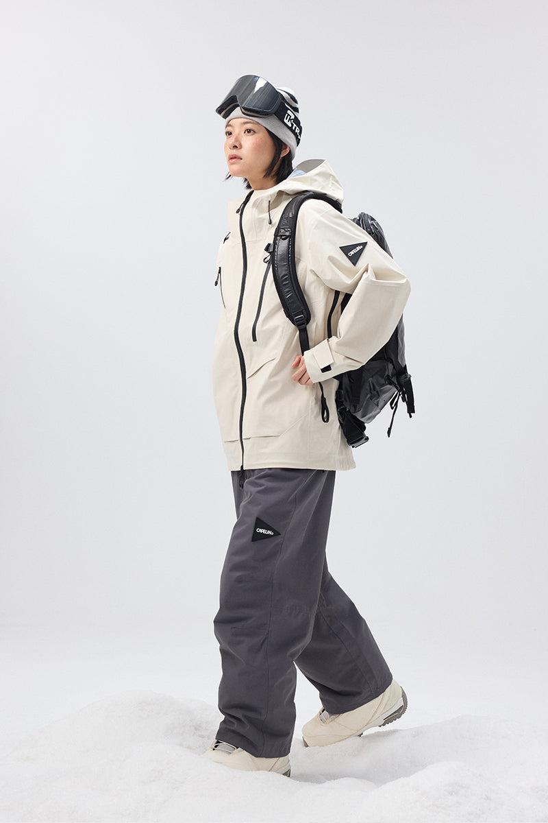 CAPELIN スノーボードオーバーオール ホワイト Snowboarding Pants