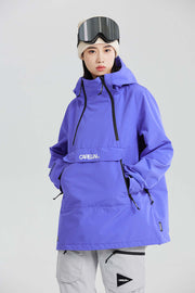 Women's Luna Pullover Snowboarding Jacket - CAPELIN CREW 