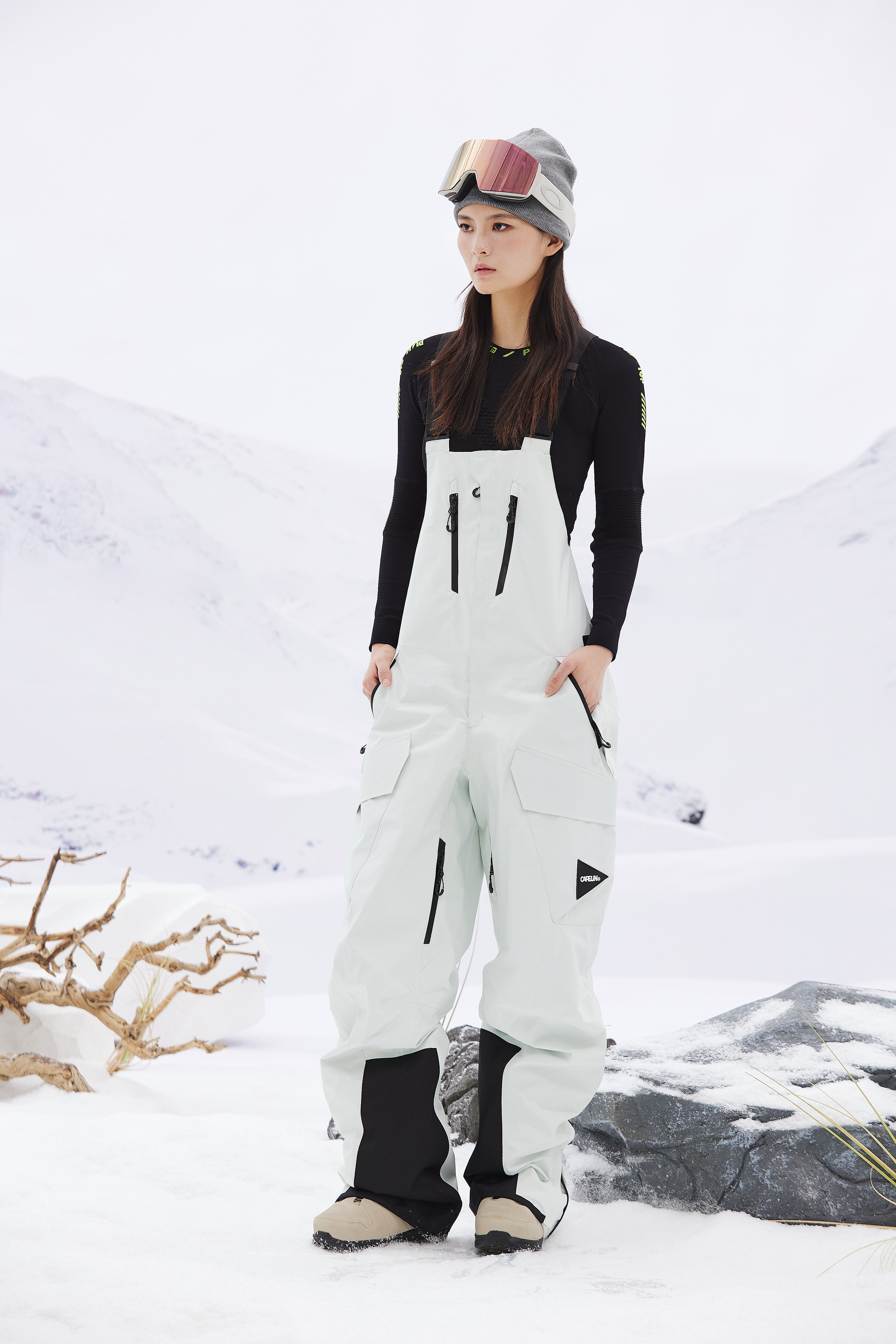 Saturn Unisex 3L Shell Snowboard Bib Pant