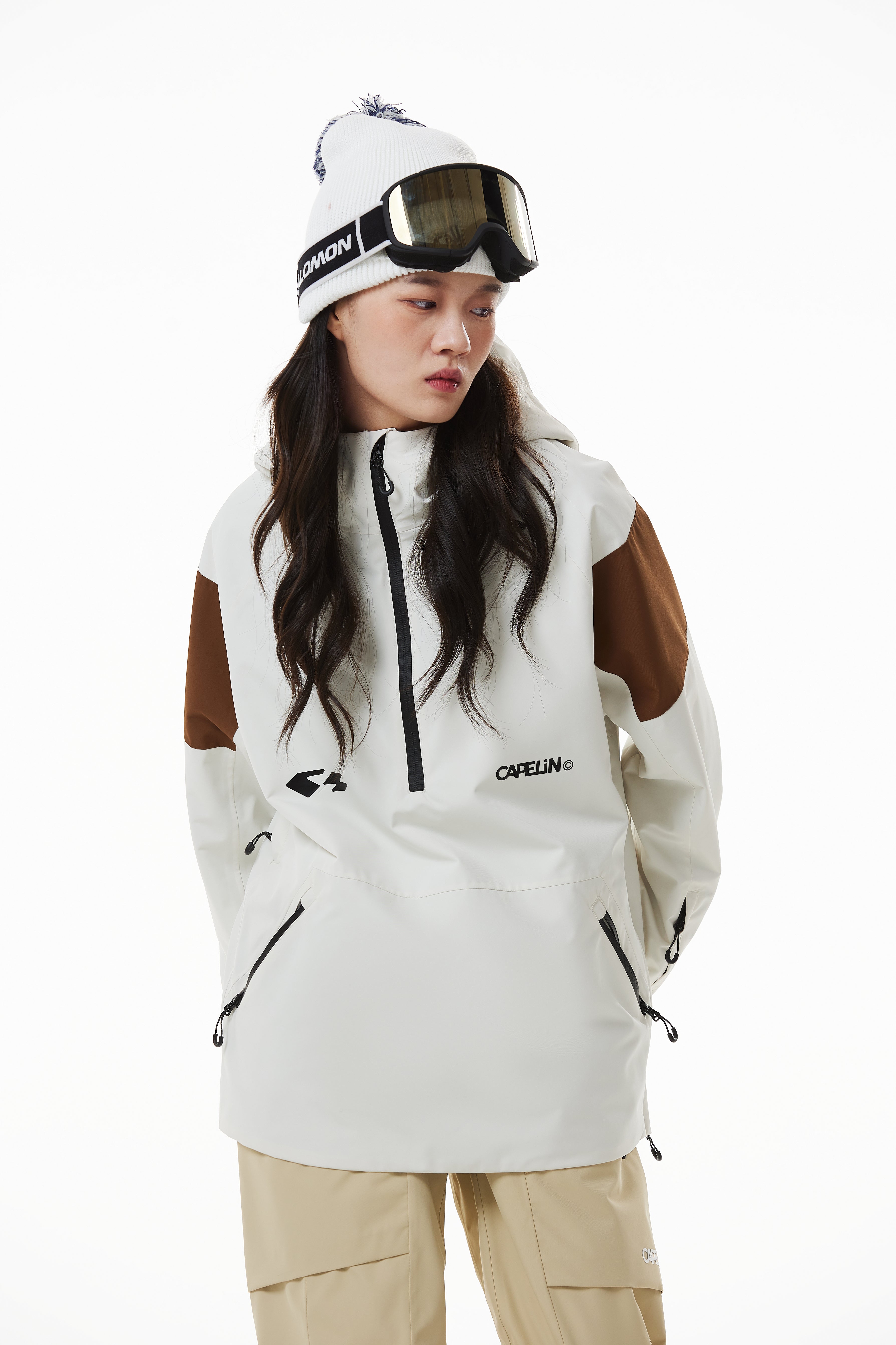スノーボード salomon snow pullover jacket white Salomon Highland Jacket - Women's - Clothing
