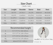 Flash Unisex Snowboarding Jacket size chart