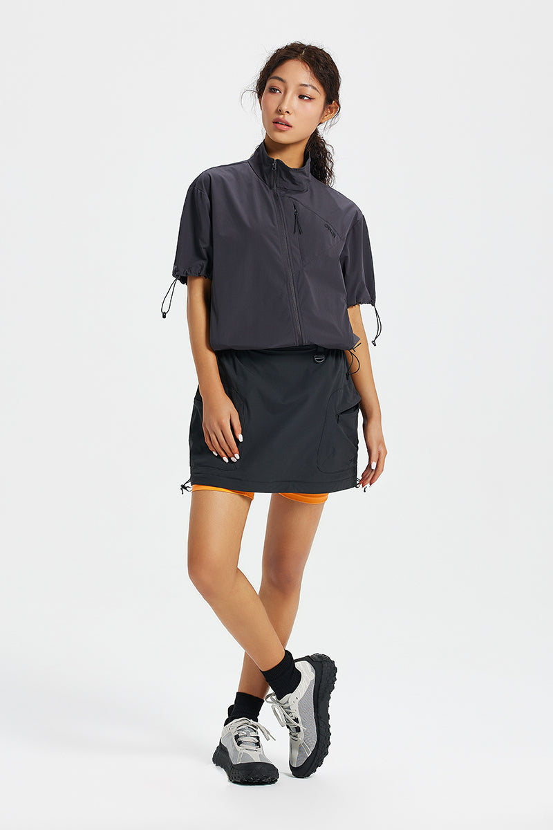 Loom Women's short sleeve Track Jacket – CAPELIN CREW